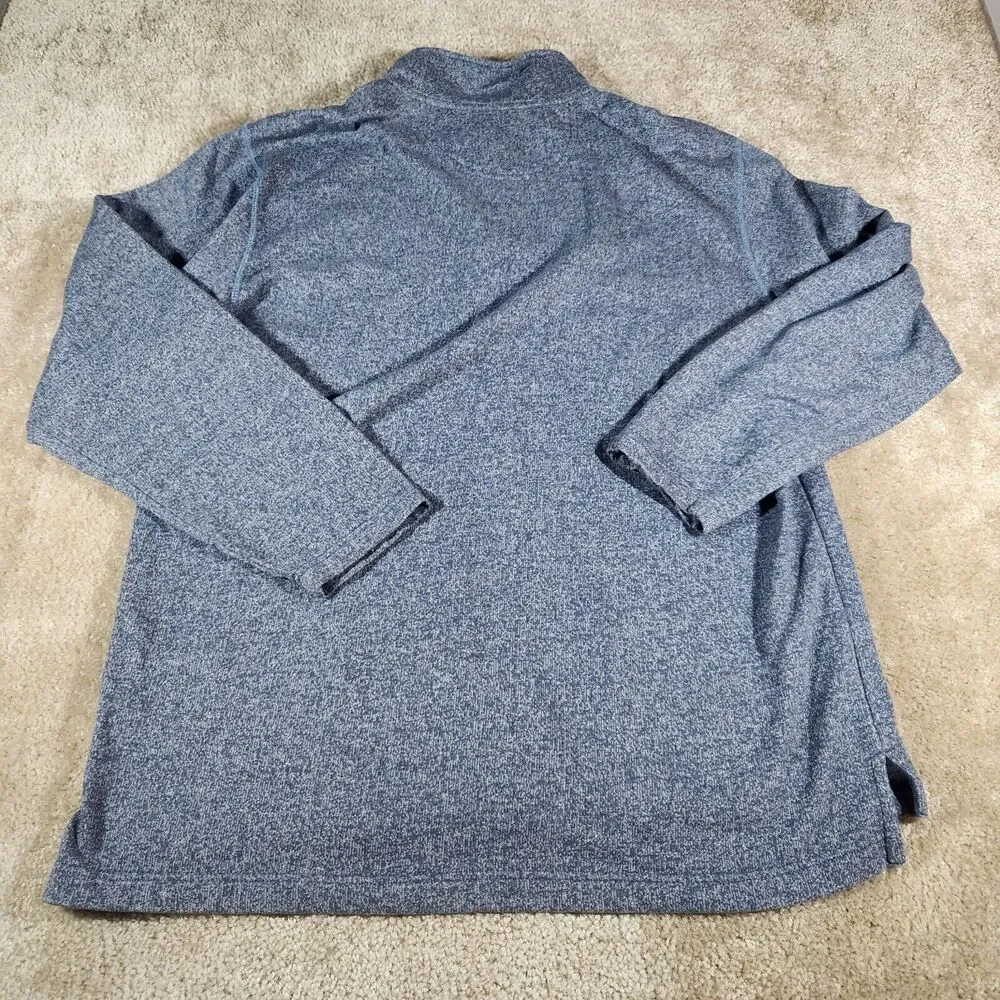 izod Saltwater Mens Sweater Size XL Relaxed Classics Quarter Zip Long Sleeve